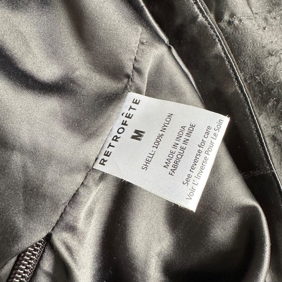 RETROFETE Juliette Embellished Crystal Fringe Black Silver Mini Dress - MEDIUM - Picture 14 of 14